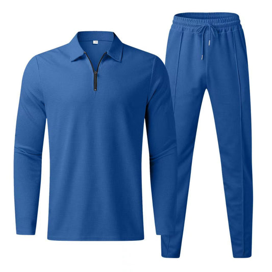 Zip Collar Knit Set