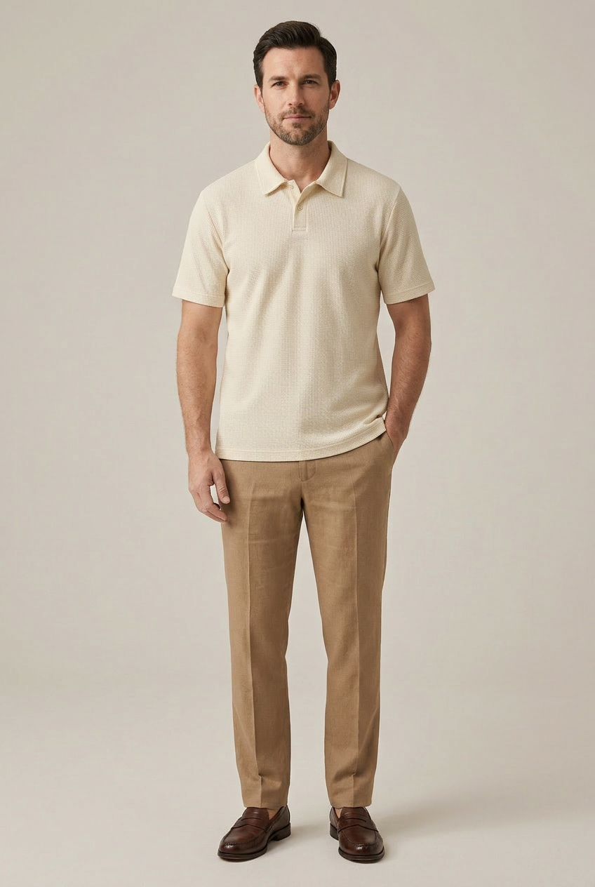Seabrook Waffle Knit Polo