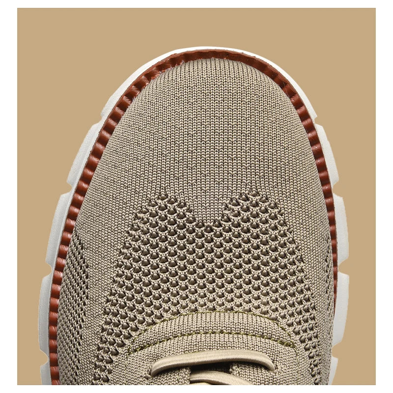 Men’s Knit Oxford-Style Mesh Sneaker