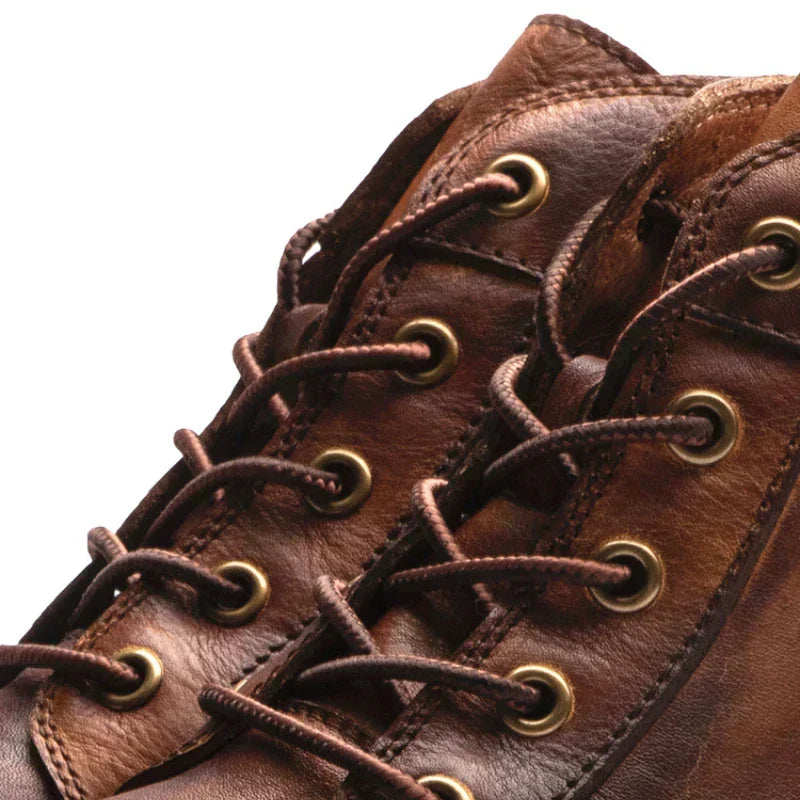 Men’s Heritage Lace-Up Ankle Boots With Structured Leather Upper