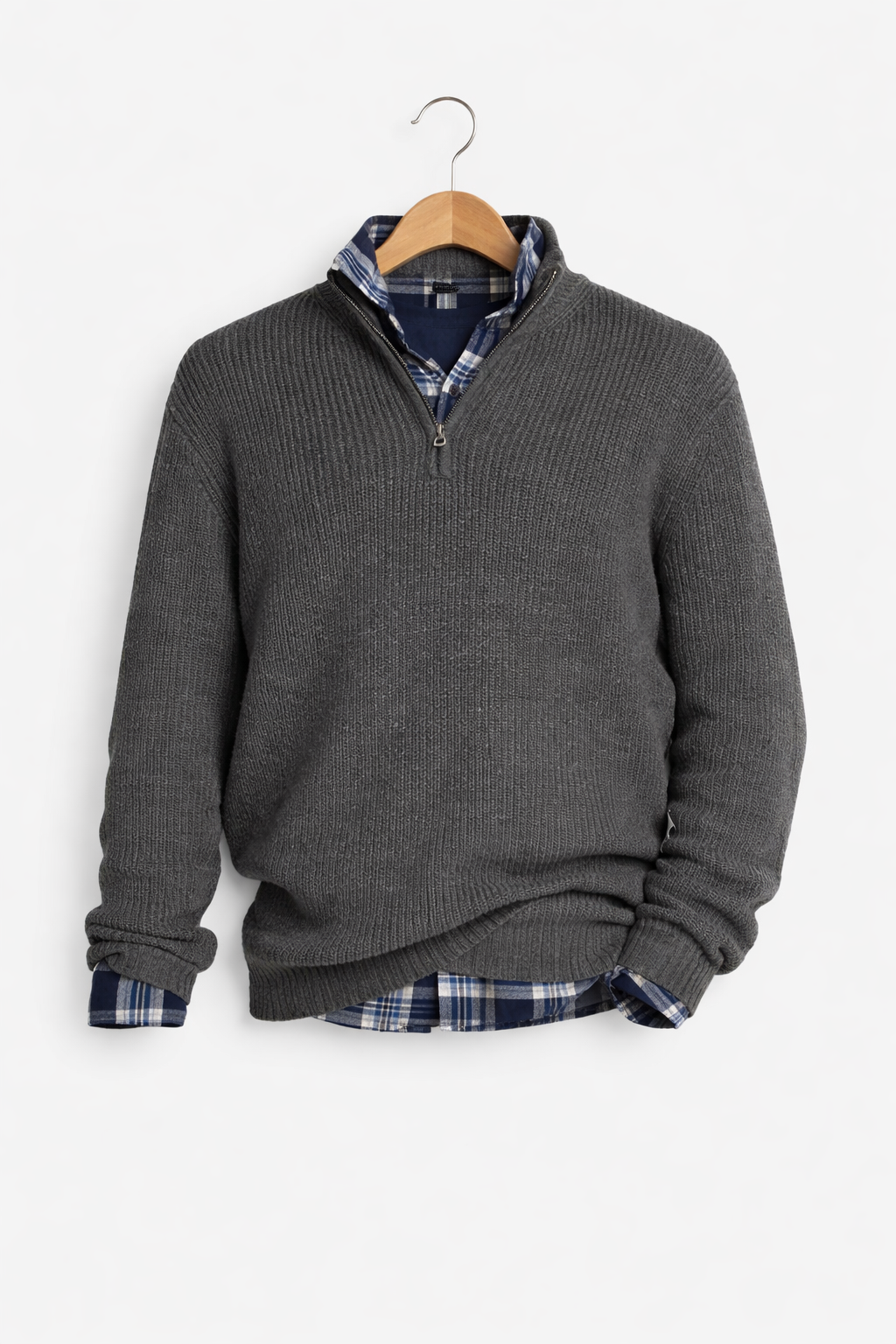 Men’s Everyday Textured Quarter Zip Knit Shirt