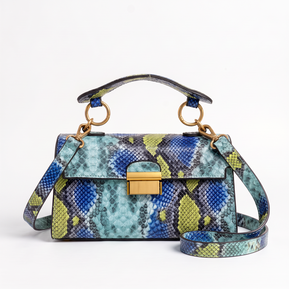 Solvaya crossbodytas met slangenprint