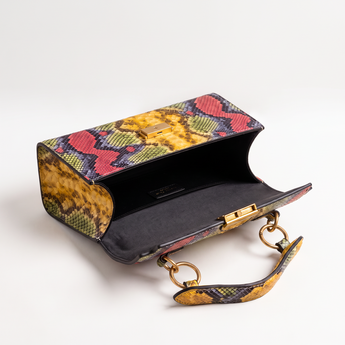 Solvaya crossbodytas met slangenprint