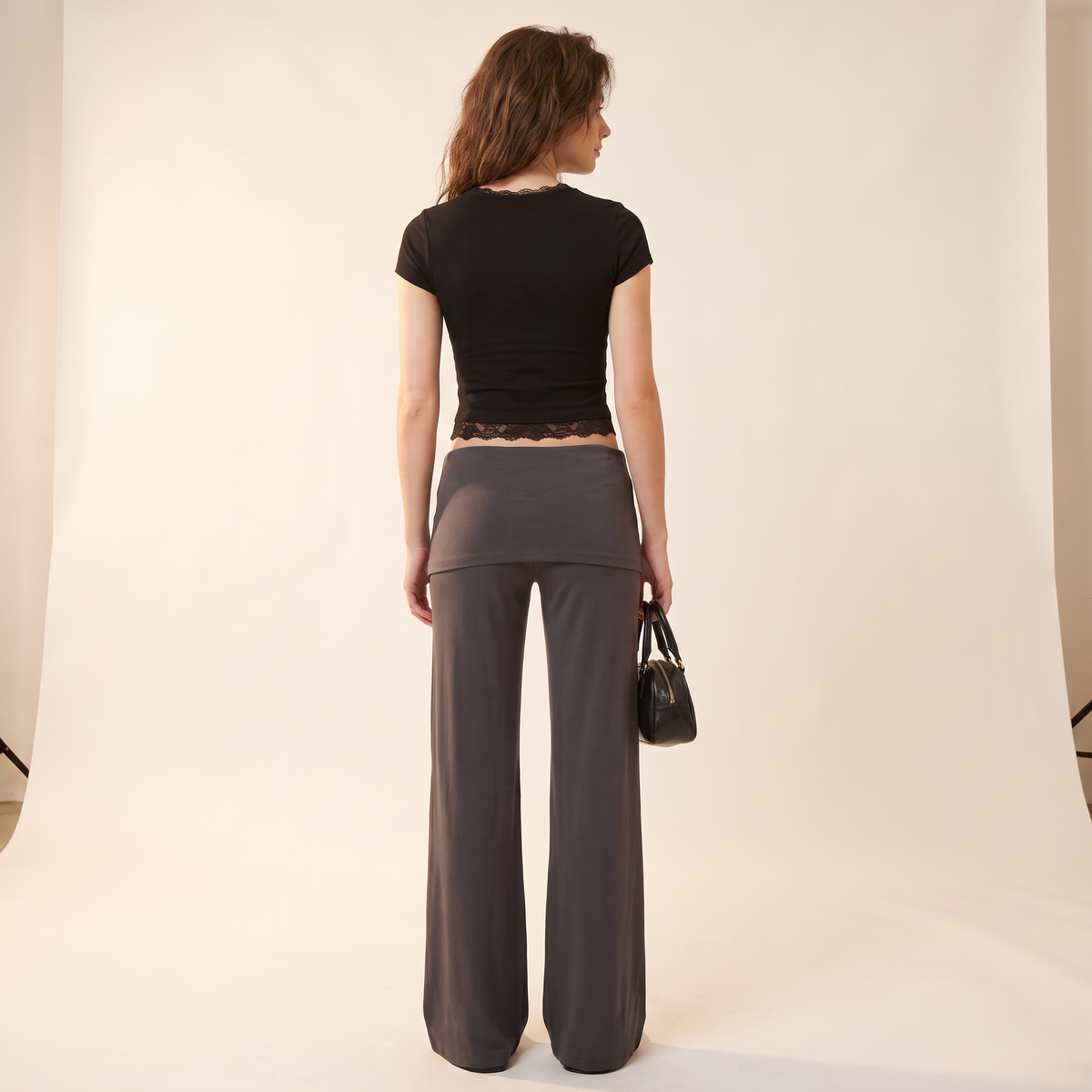 Soravie wijde broek met rokdetail