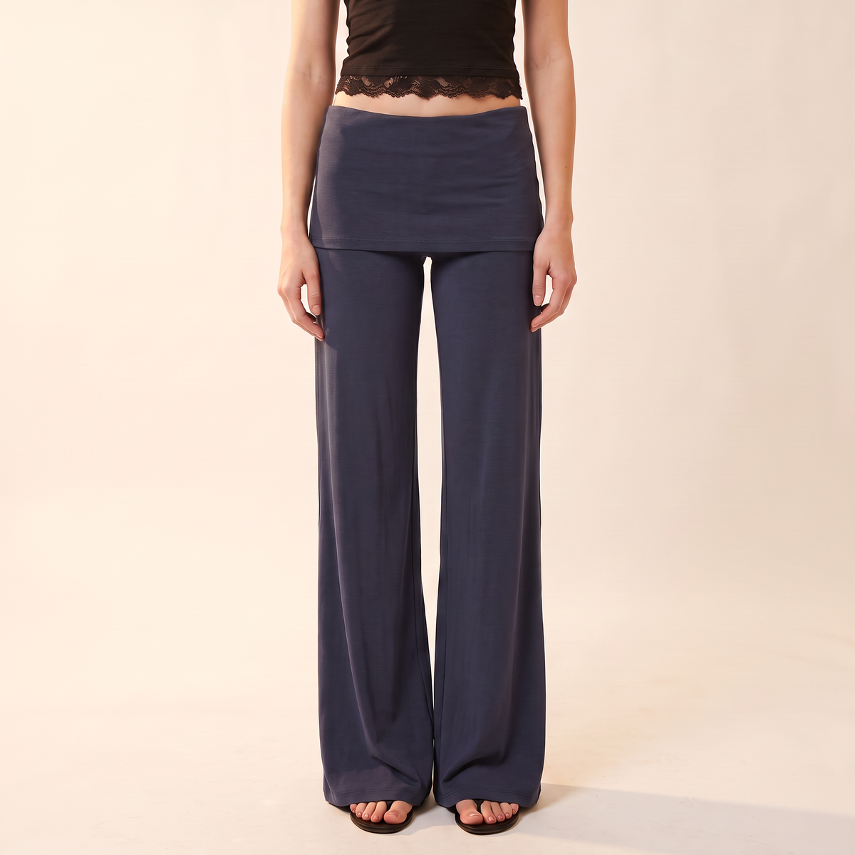 Soravie wijde broek met rokdetail