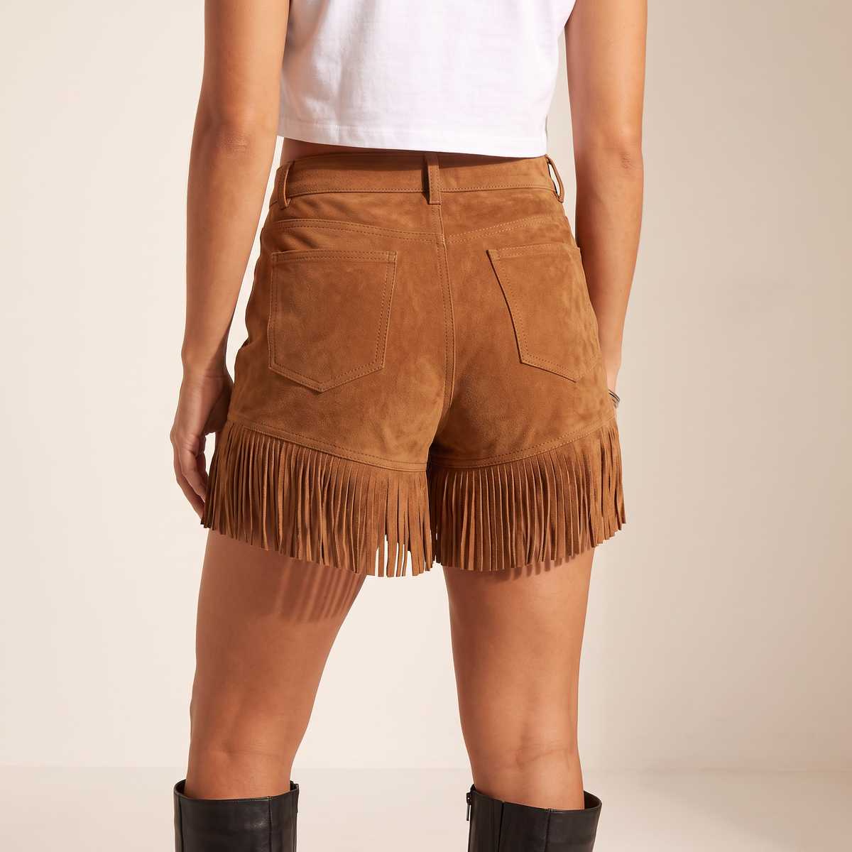 Sorina skort met franjes