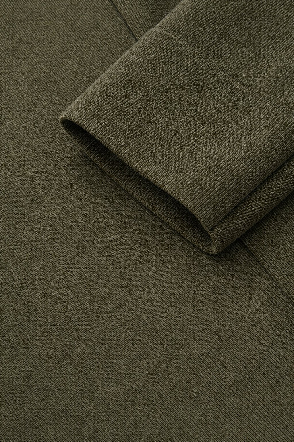 Corduroy jack met hoge kraag