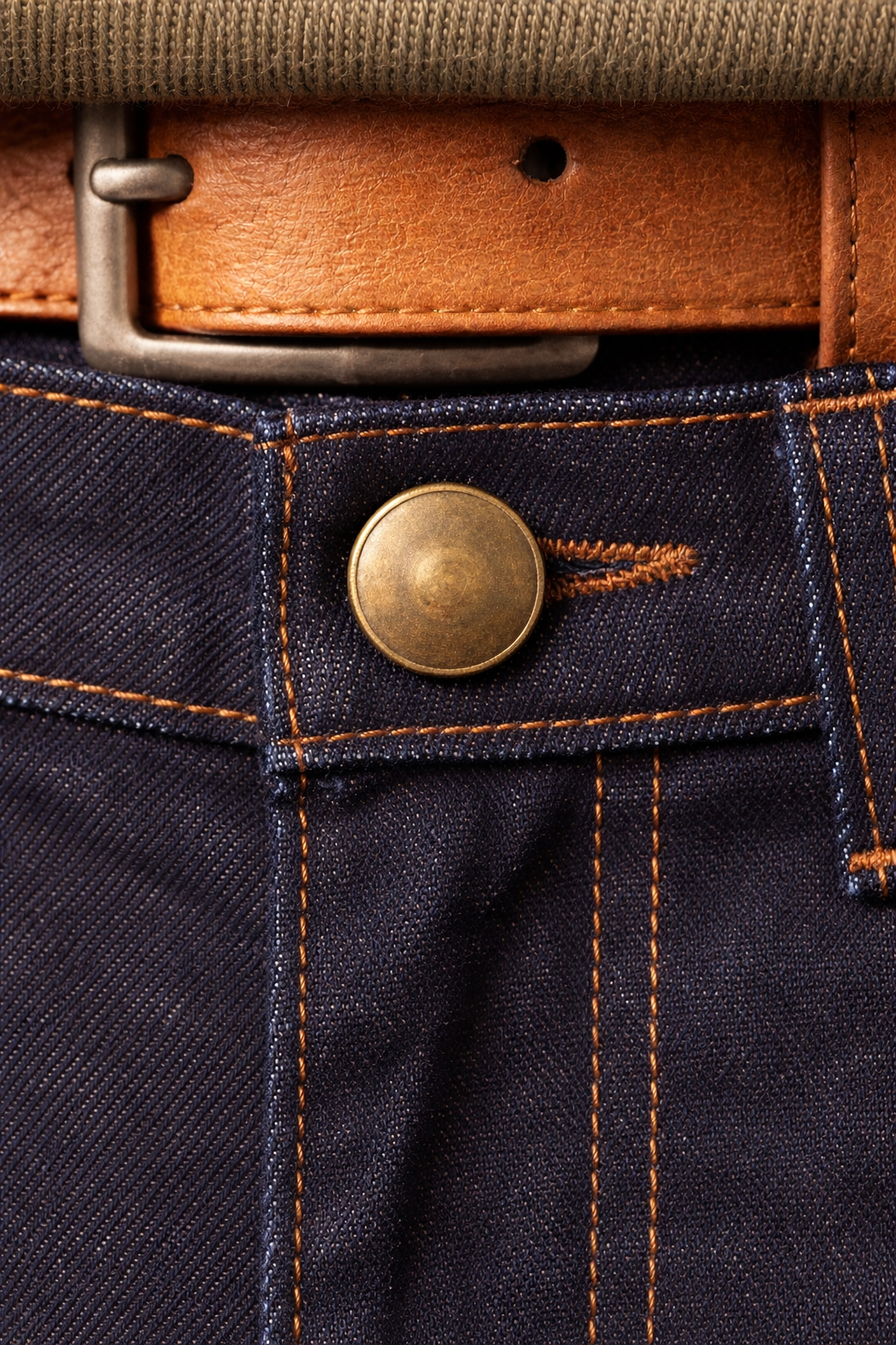 Raw Indigo Slim Straight Denim Pant