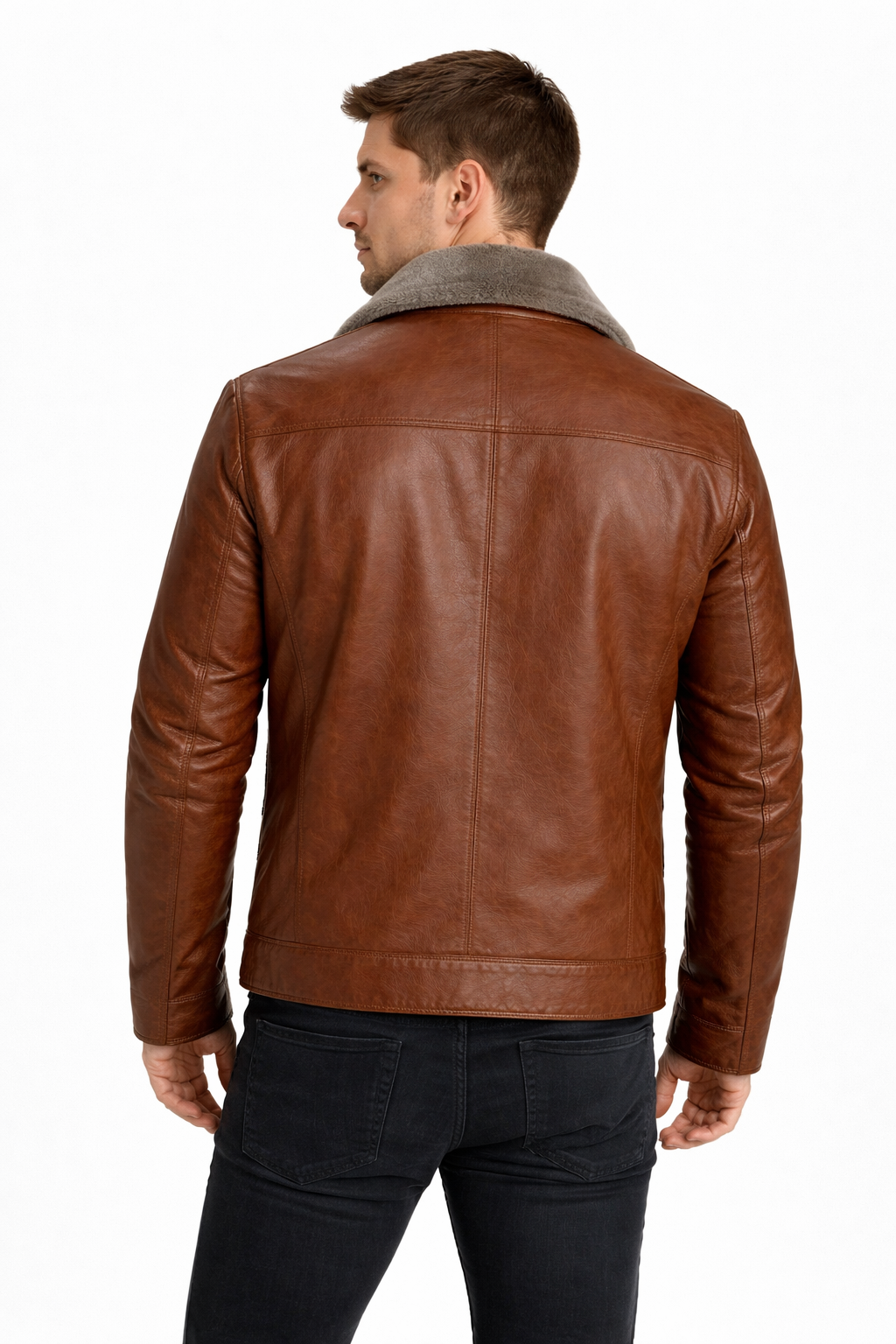 Men’s Faux Jacket With Fleece Interior