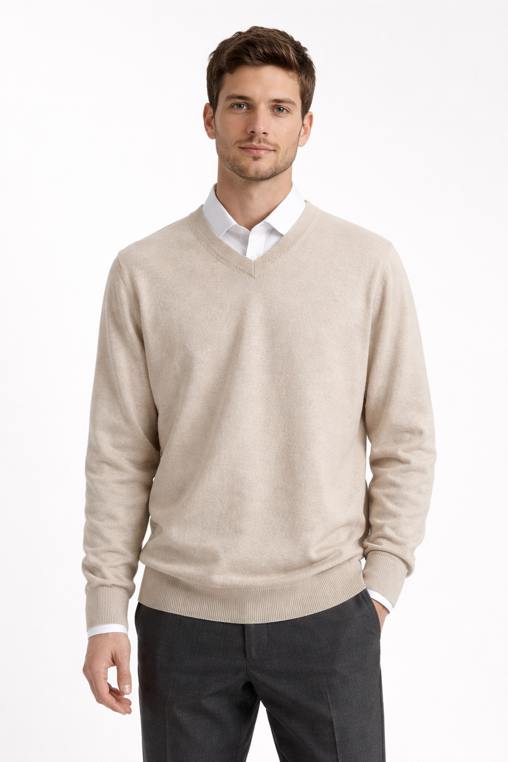 Men’s V-Neck Knit Shirt