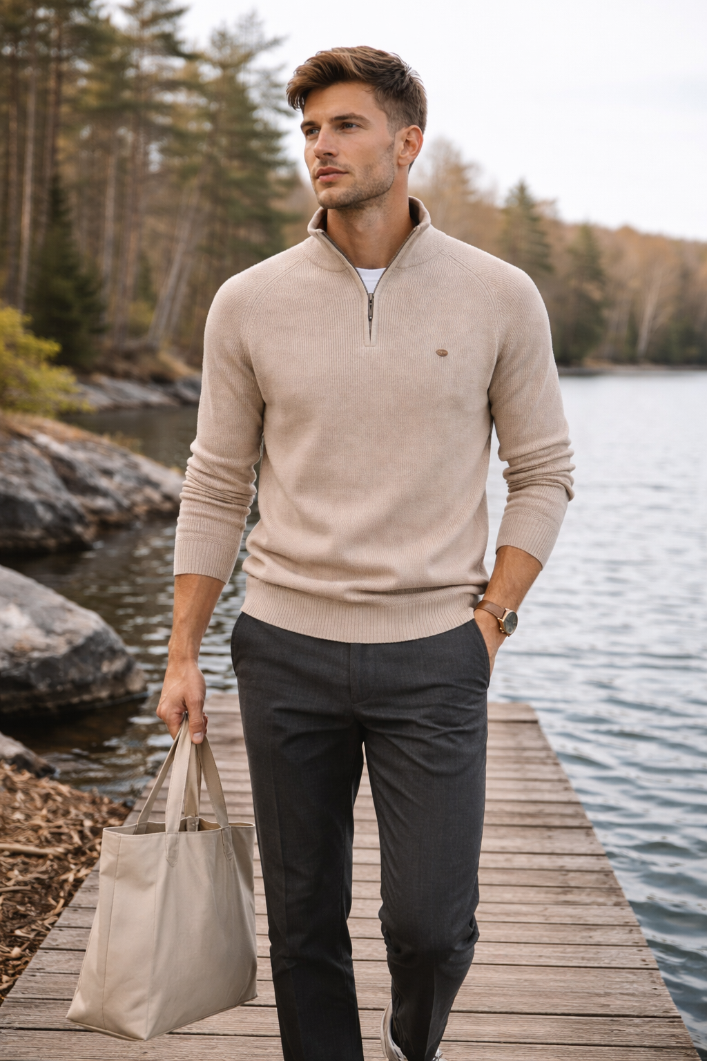 Briar Ridge Quarter-Zip Knit