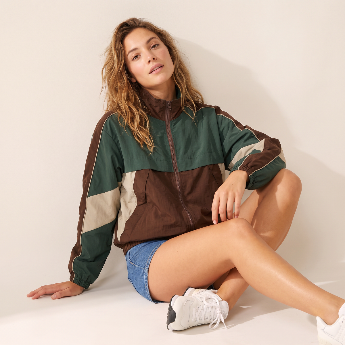 Torven Colorblock Herenjas met Rits