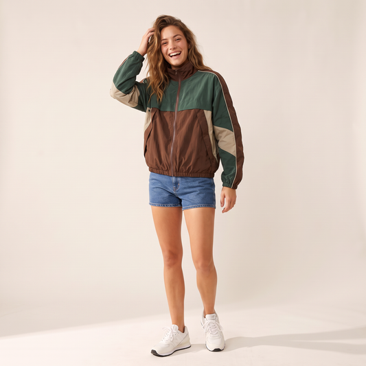 Torven Colorblock Herenjas met Rits