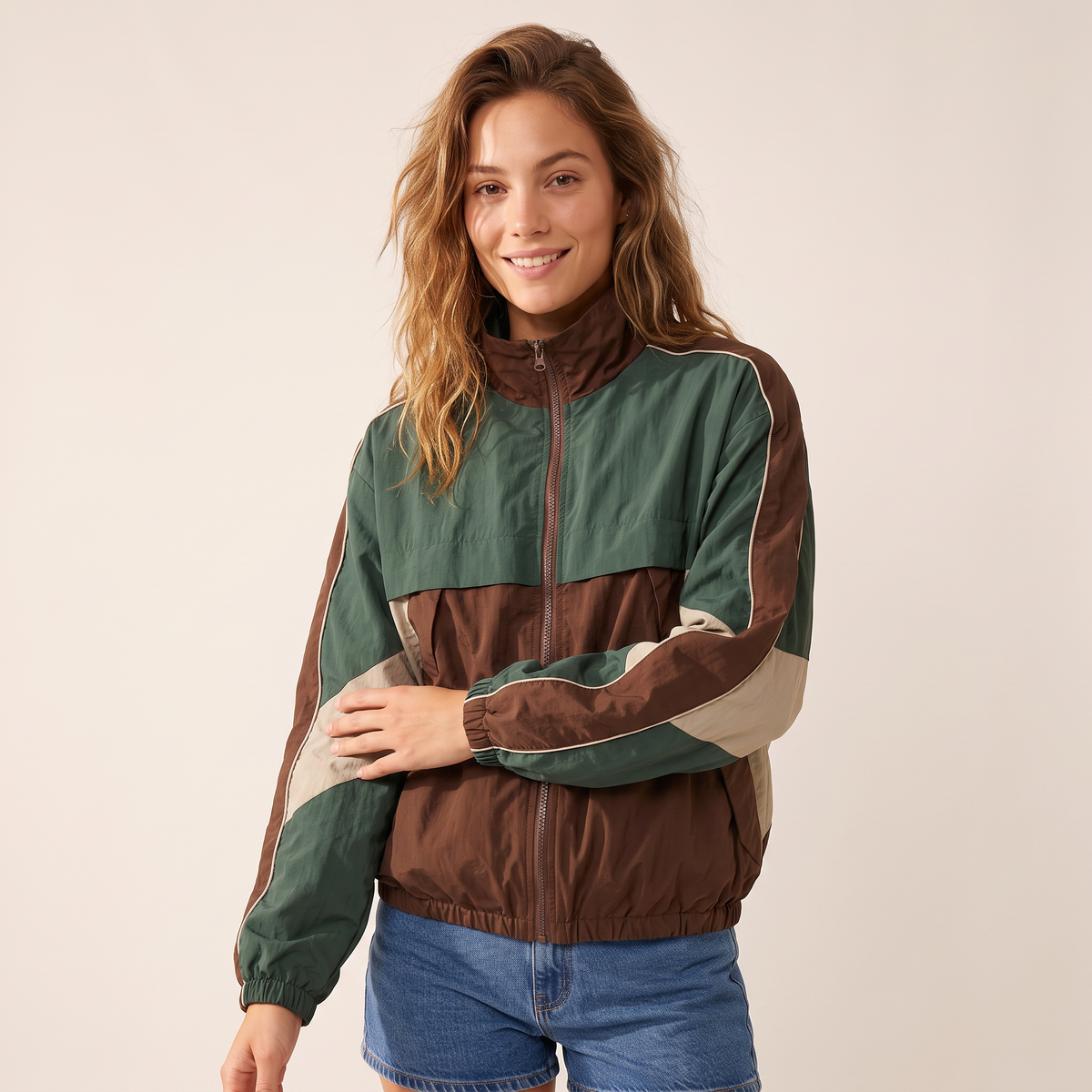 Torven Colorblock Herenjas met Rits