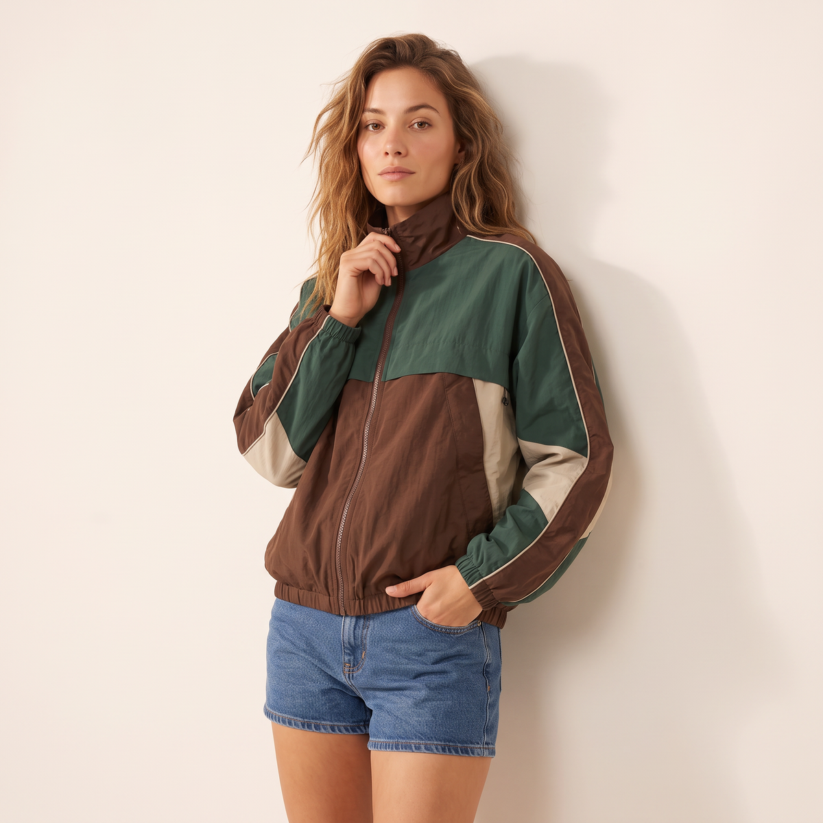 Torven Colorblock Herenjas met Rits
