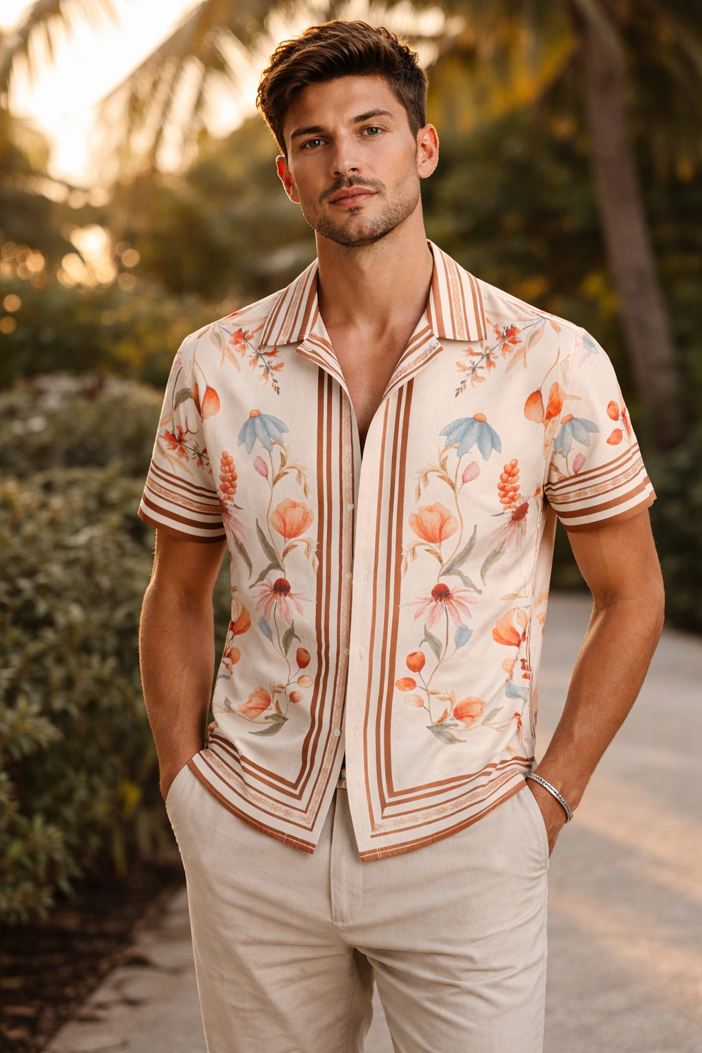 Garden Line Lyocell Button Shirt