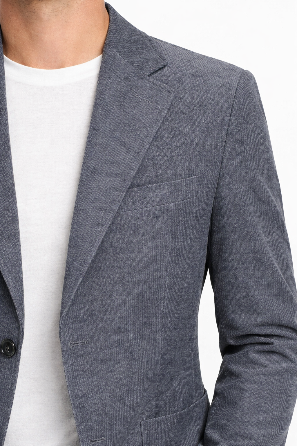 Men’s Double Button Structured Blazer Jacket