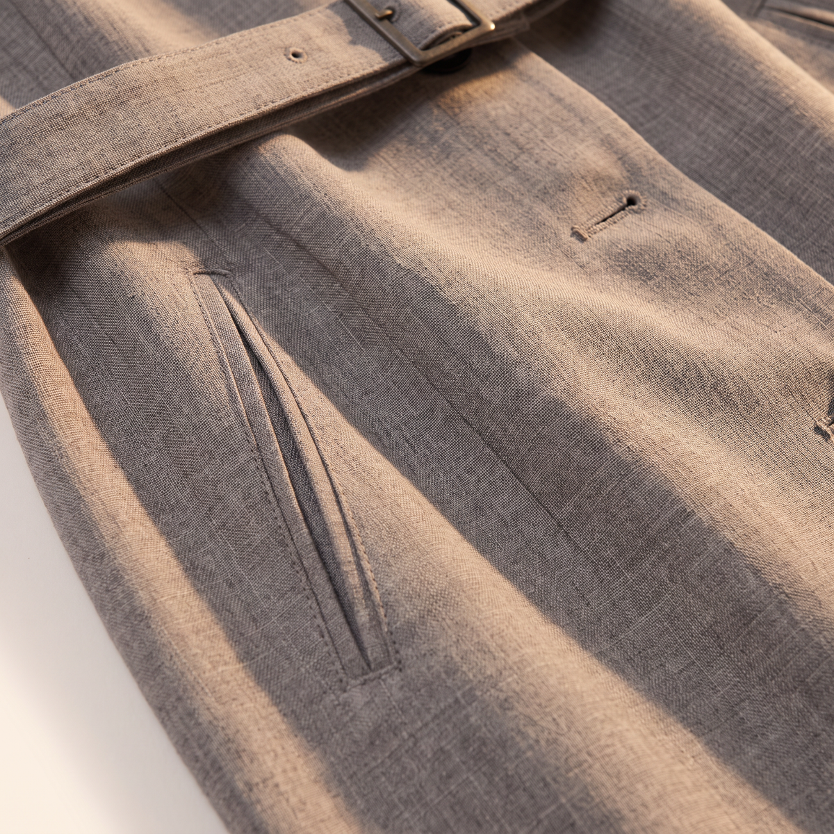 Varelle lange blazer met ceintuur