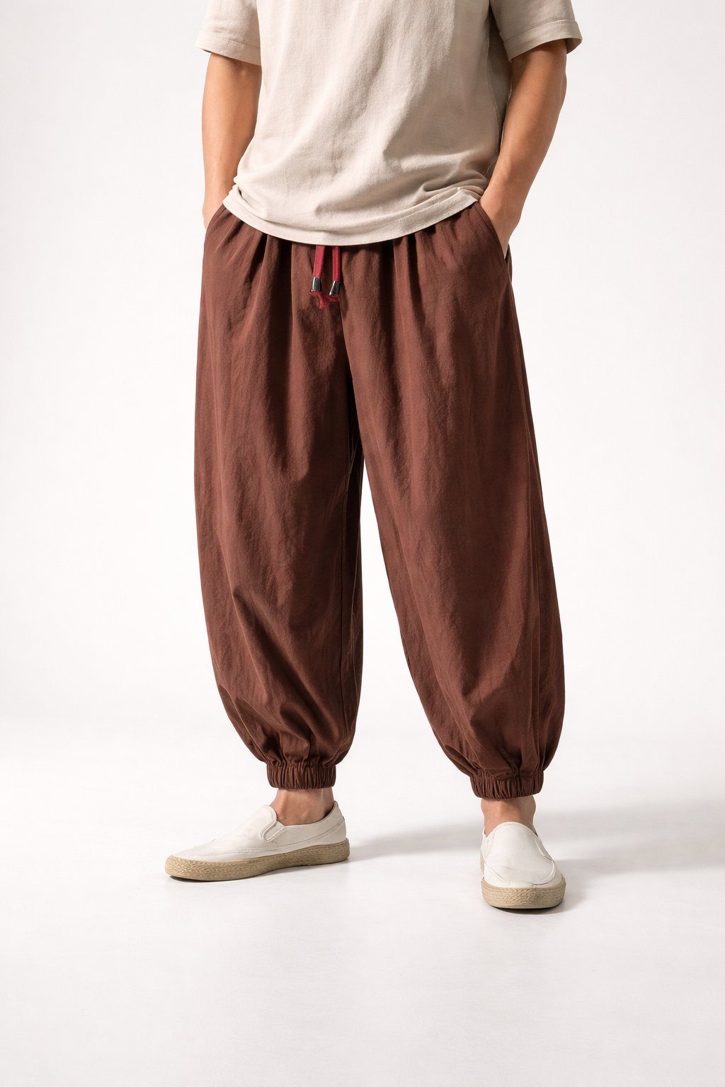 Men’s Home Lounge Pants with Drawstring Waist