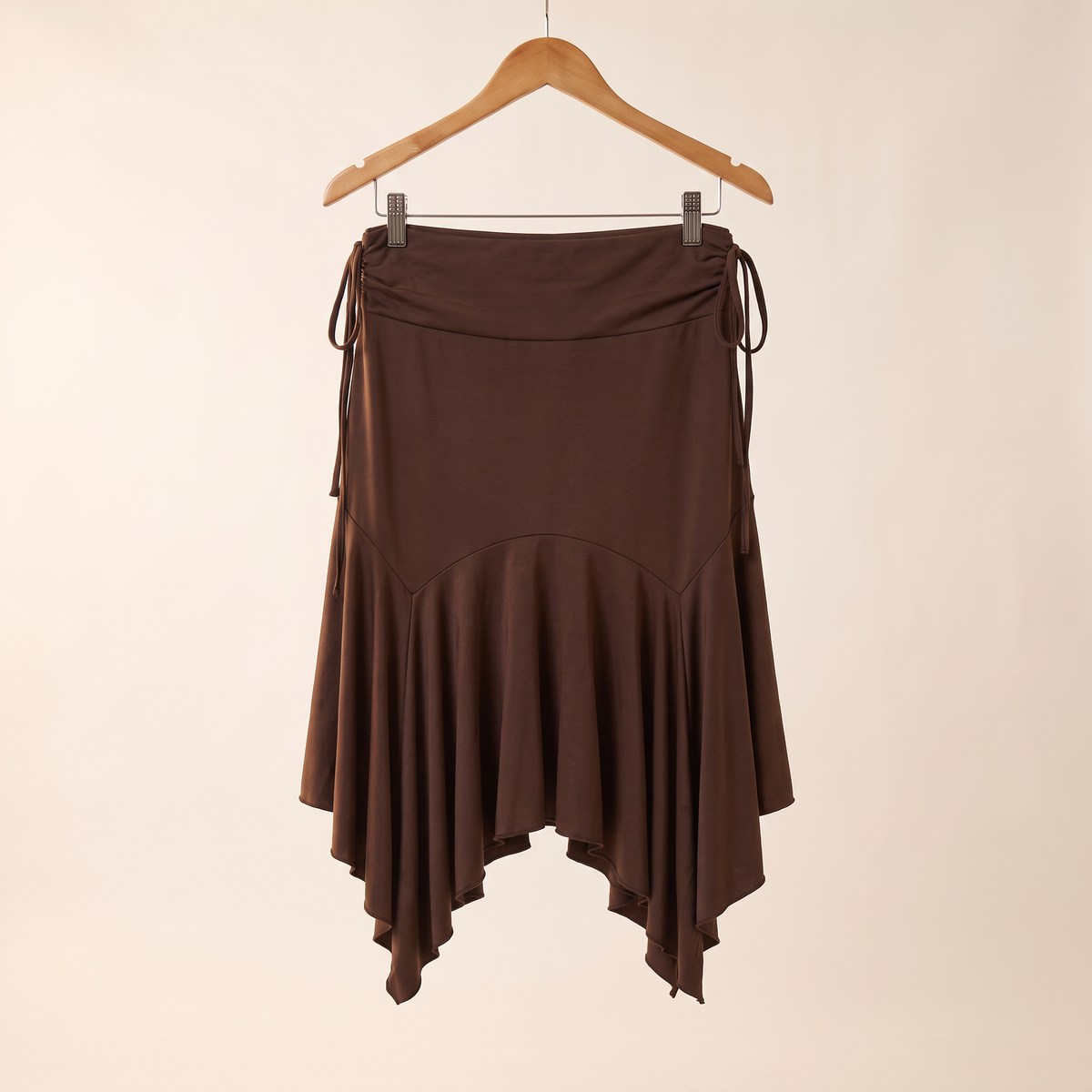 Vireya gerimpelde asymmetrische midi-rok