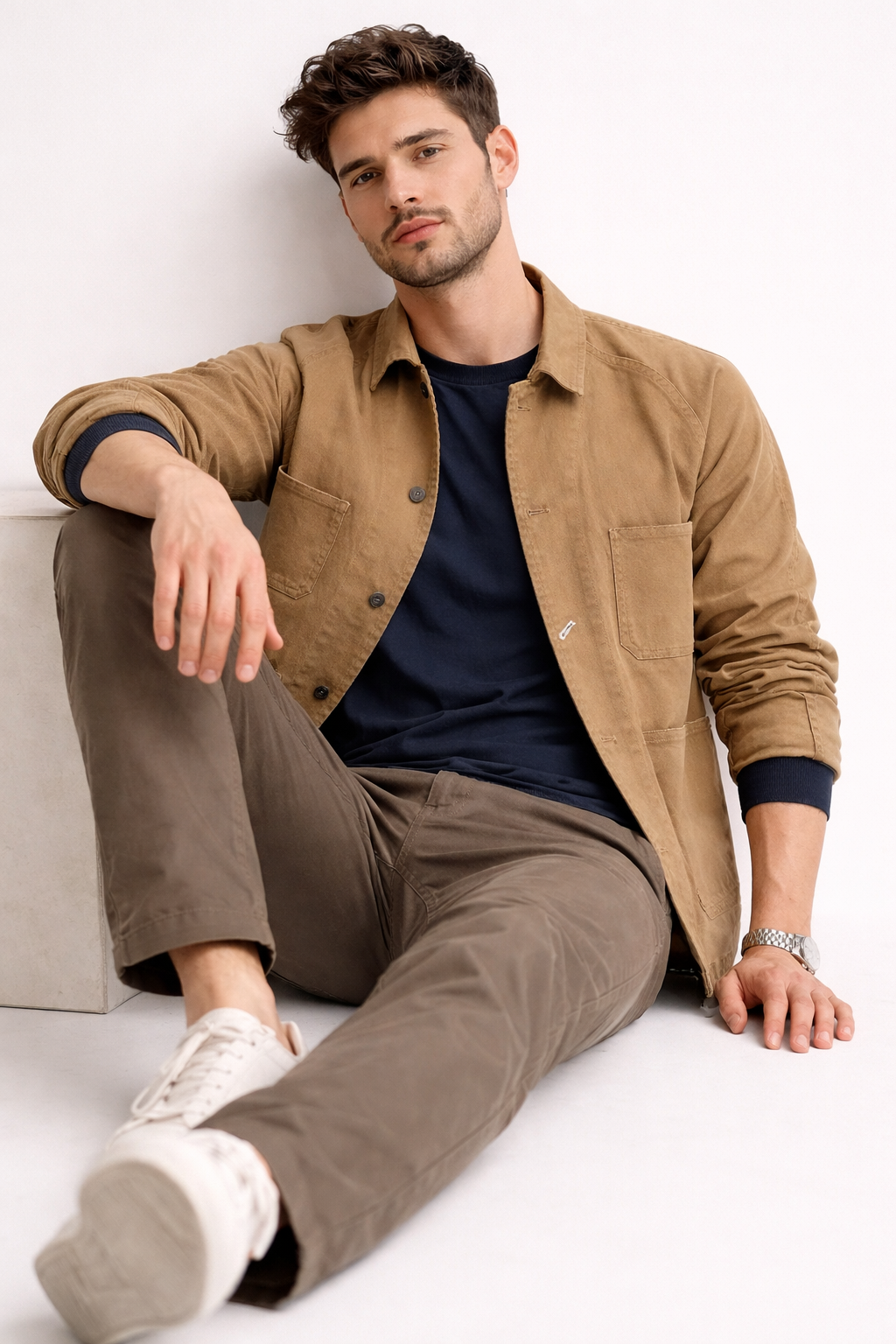 The HarborLine Chambray Overshirt