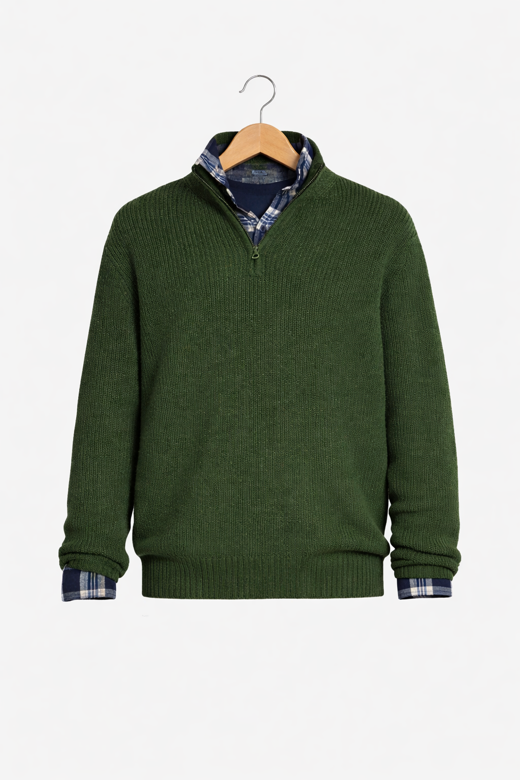 Men’s Everyday Textured Quarter Zip Knit Shirt