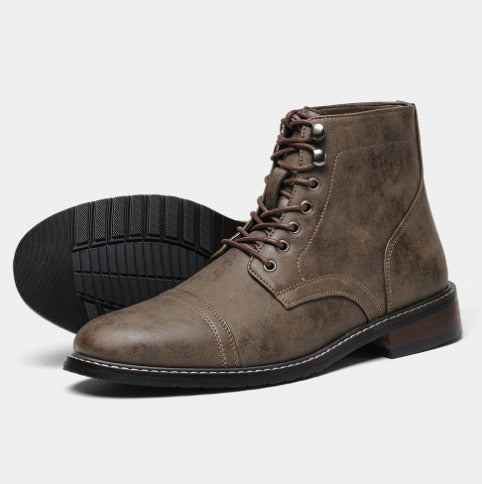 Ironforge Lace-Up Ankle Boots