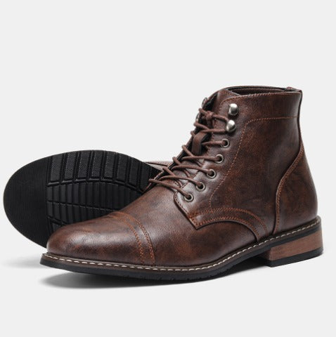Ironforge Lace-Up Ankle Boots