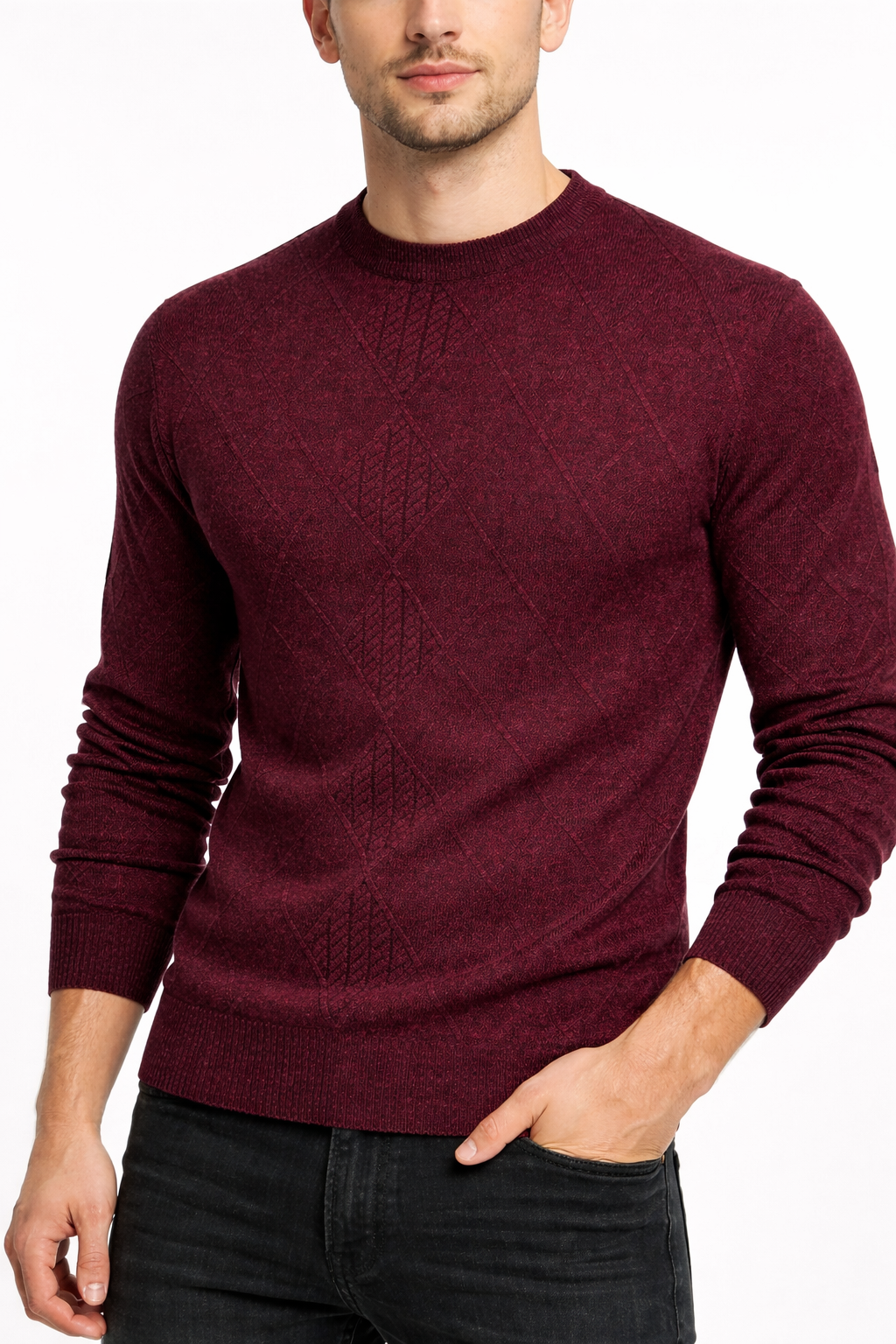Northvale Diamond Knit Pullover