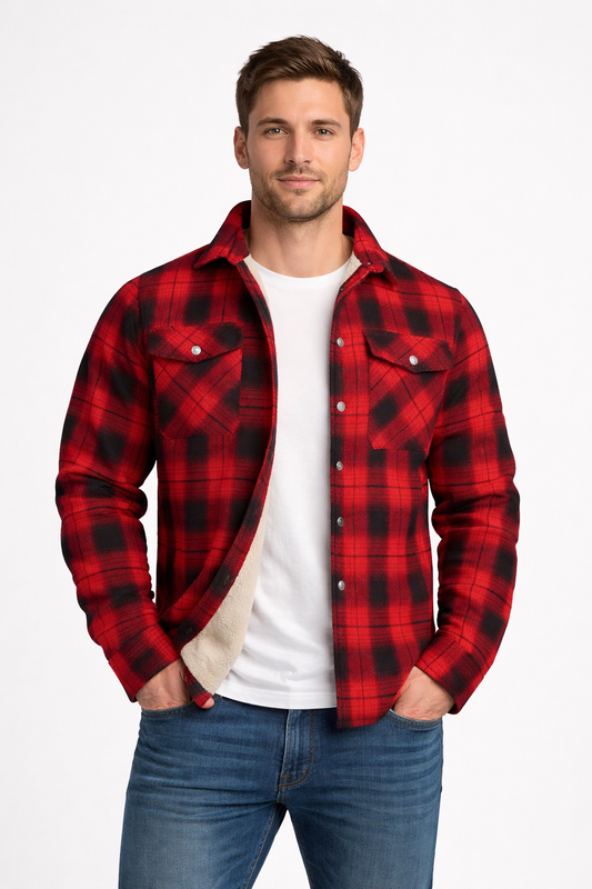 Geruid gevoerd overshirt