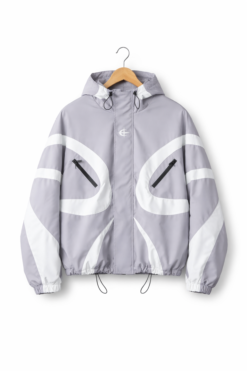 The Glacier Panel Crinkle Track Jacket