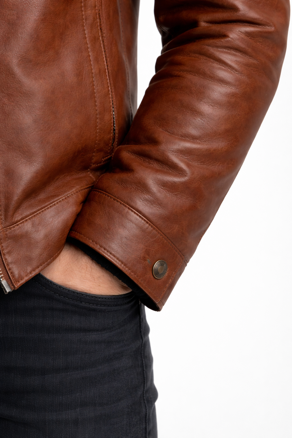 Men’s Faux Jacket With Fleece Interior