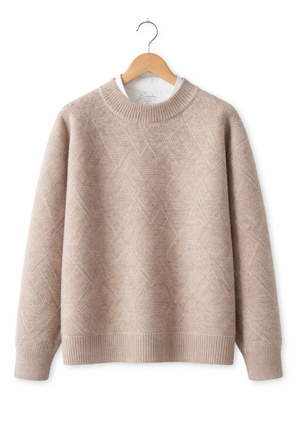 Men’s Diamond Knit Crew Neck Shirt