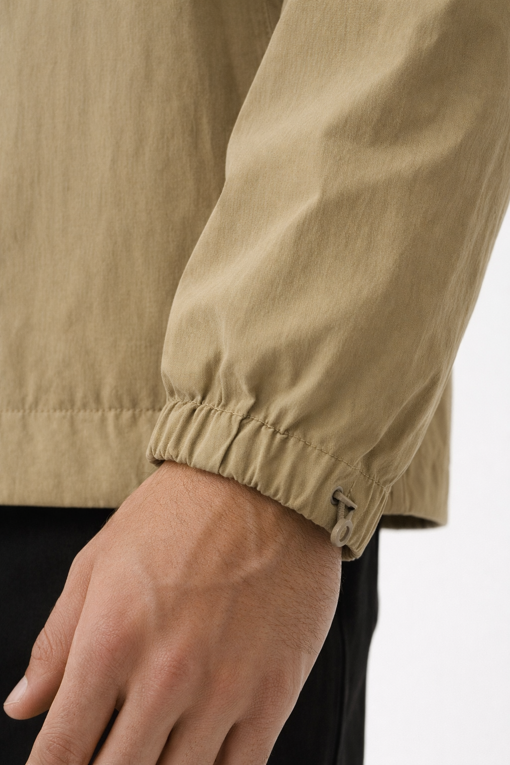 Crinkle Nylon Hooded Jacket