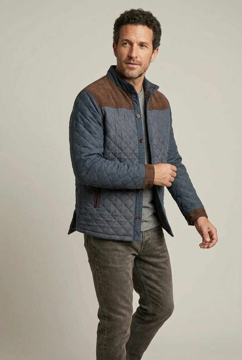 Heritage Quilted Stand Collar Jacket