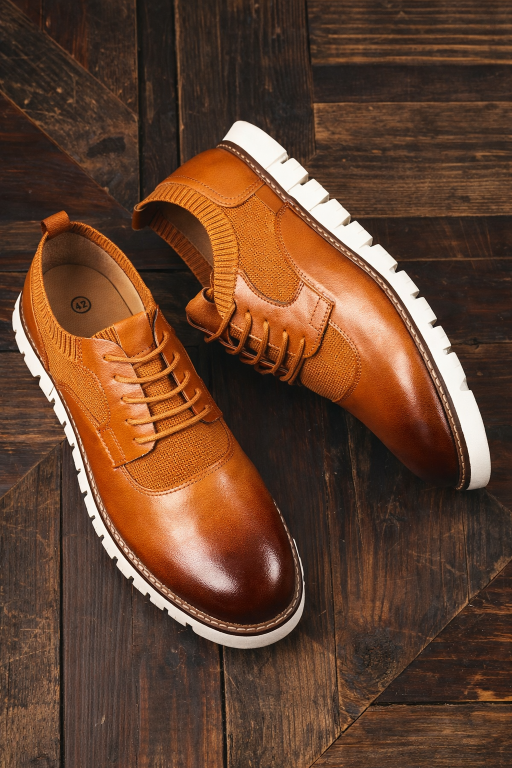 FlexWeave Hybrid Lace-Up Dress Sneakers