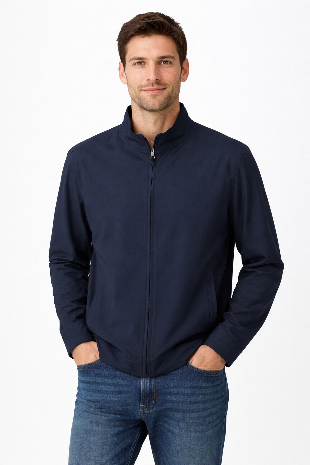 Men’s Zip-Front Athletic Training Jacket