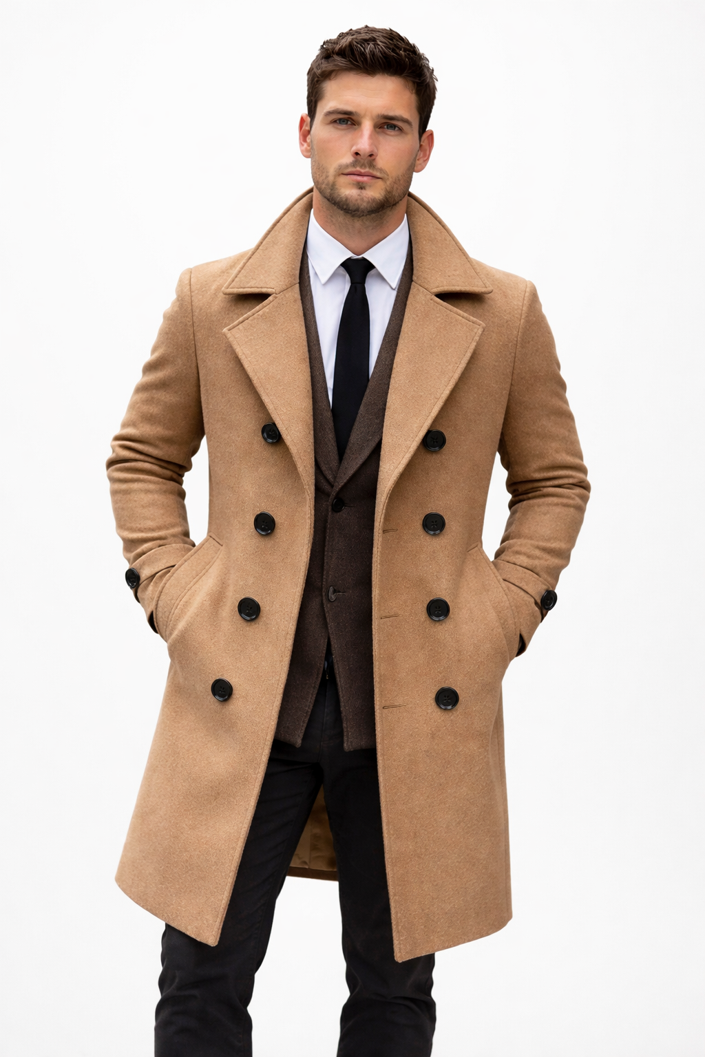 Ashford Double-Breasted Overcoat