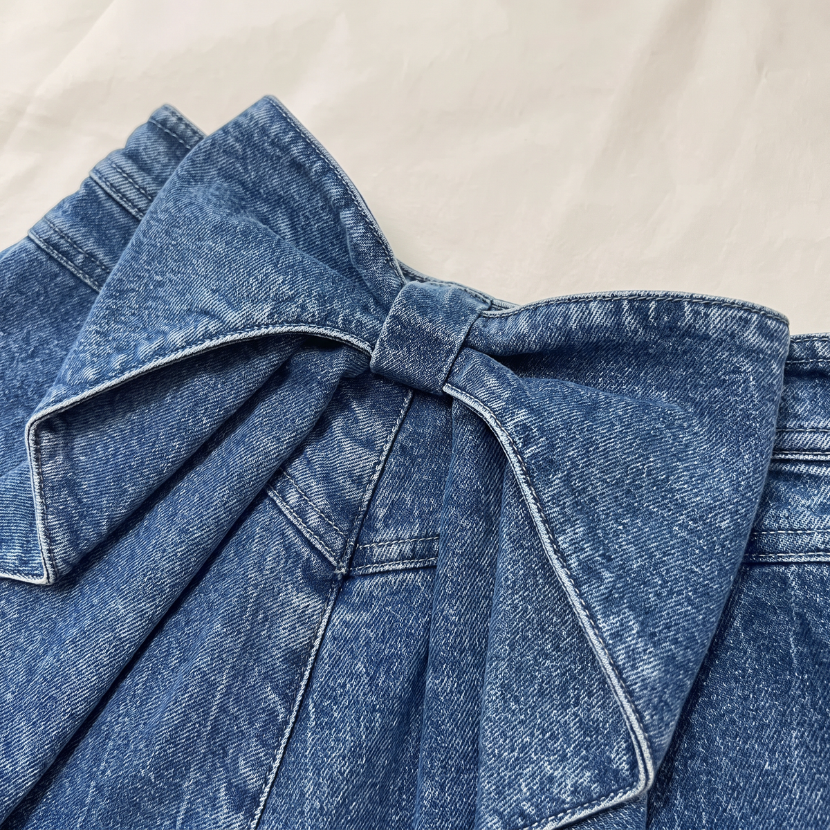 Zarela wijde jeans met paneelnaden