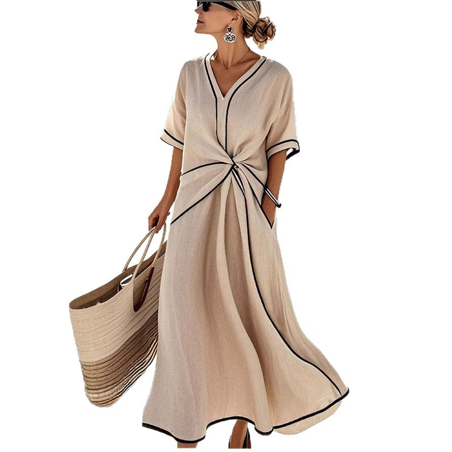 Santorini Coast Maxi Dress