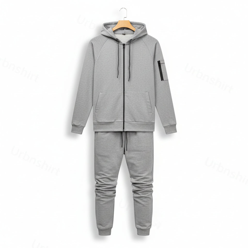 Structured Zip Hoodie Set