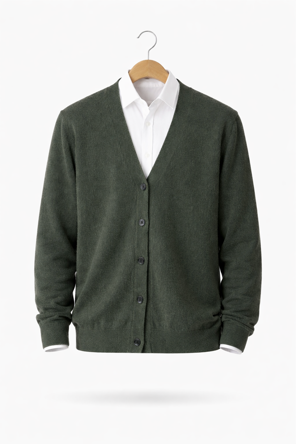 Men’s V Neck Knit Cardigan Sweater Button Front