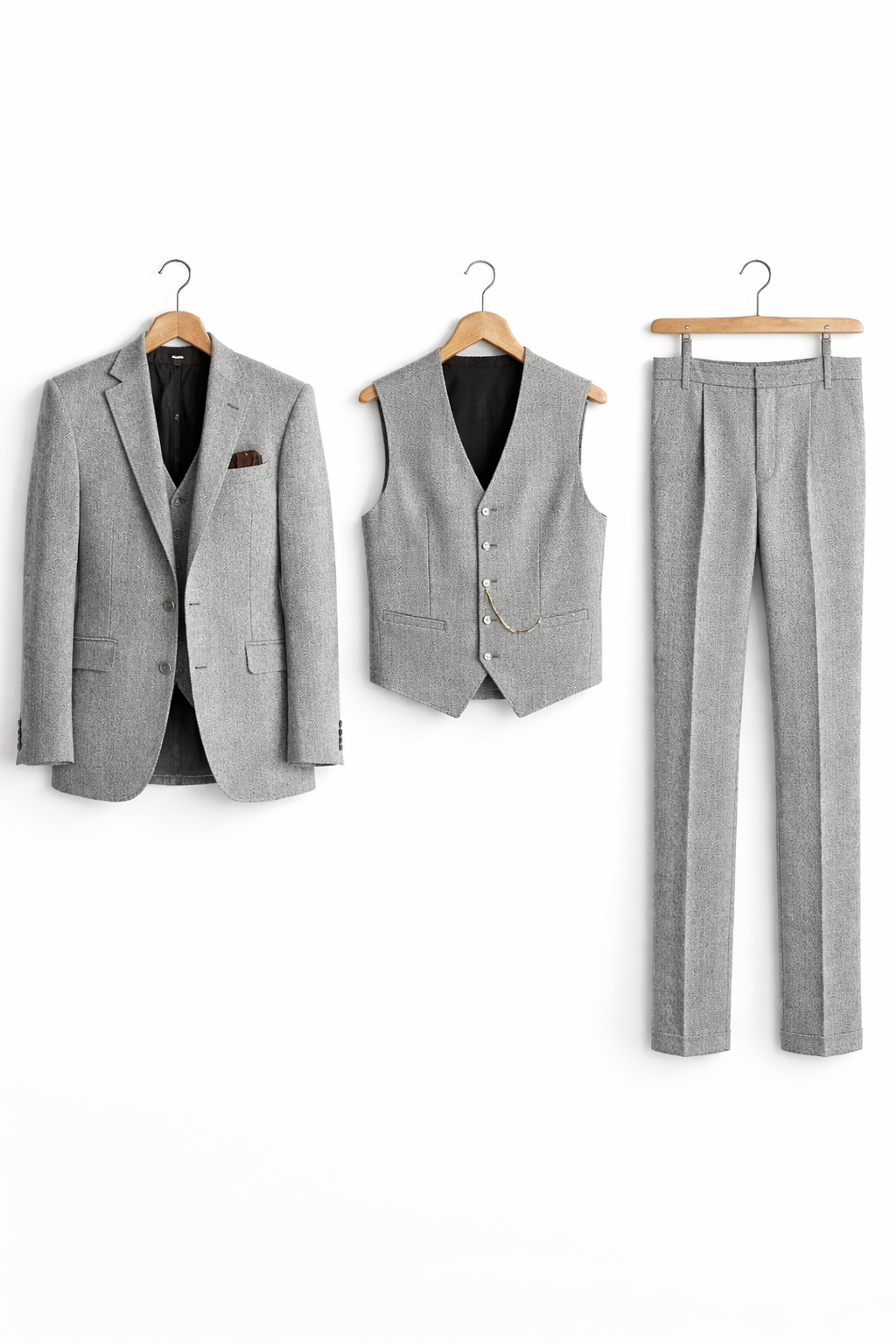Ashford Three-Piece Textured Suit Set