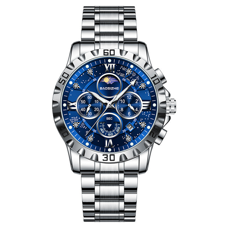 Men’s Celestial Chronograph Steel Watch