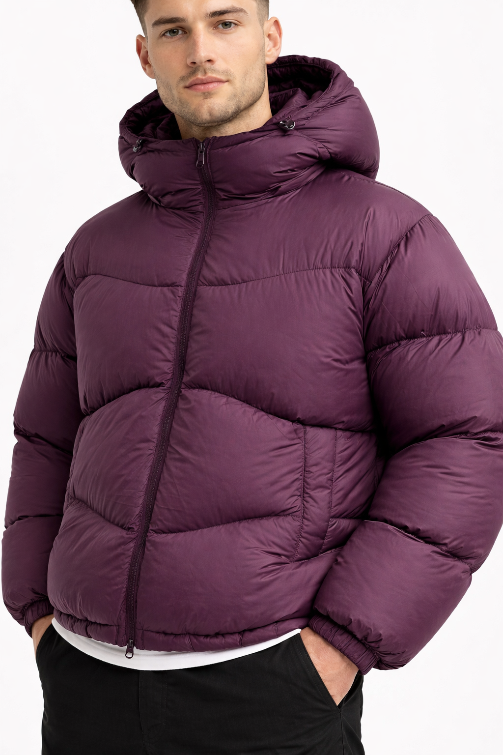 Men’s High Collar Puffer Jacket