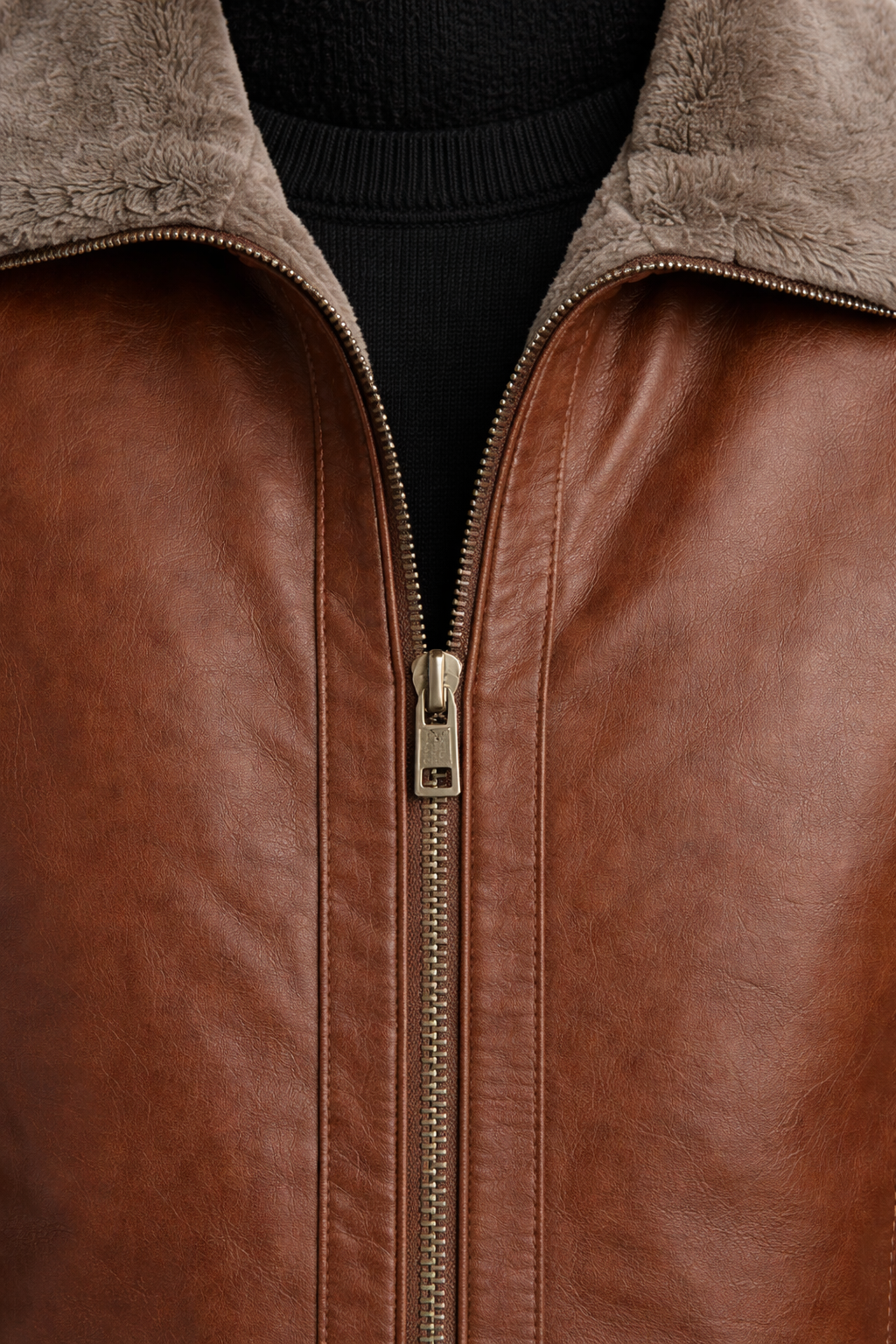 Men’s Faux Jacket With Fleece Interior