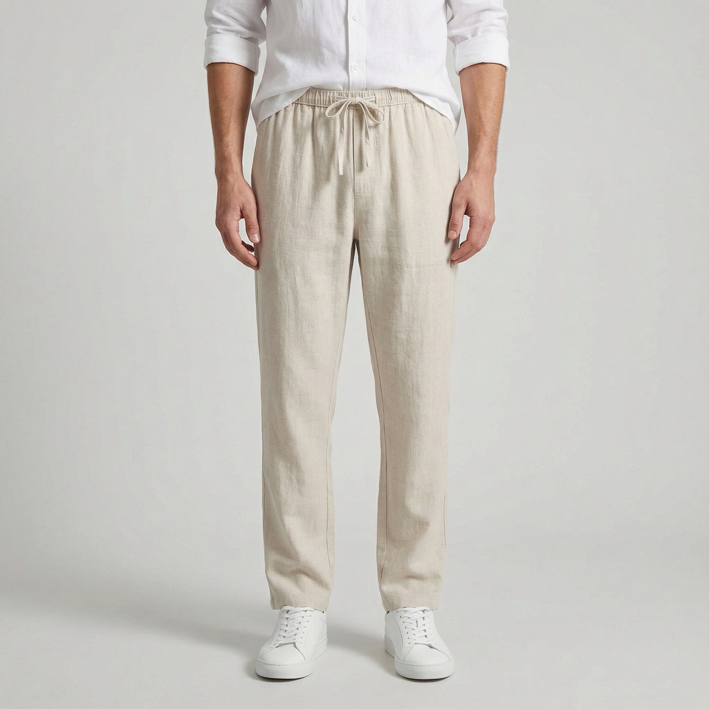 Men’s Soft Lounge Pants With Elastic Waist Drawstring