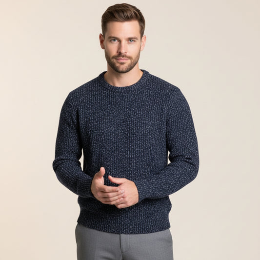 Textured Knit Crew Pullover