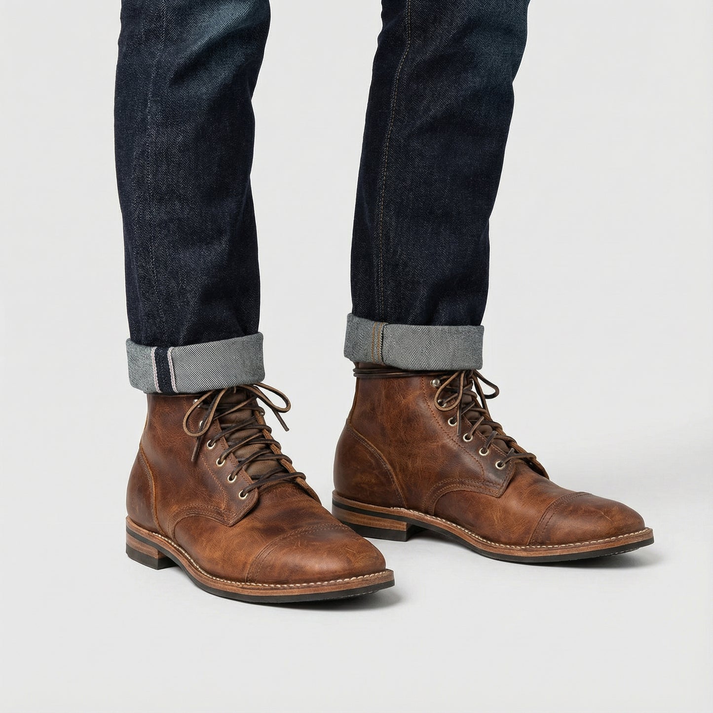 Heritage Lace-Up Leather Boots