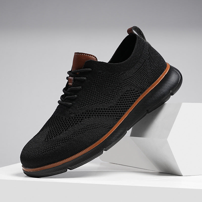 Men’s Knit Oxford-Style Mesh Sneaker